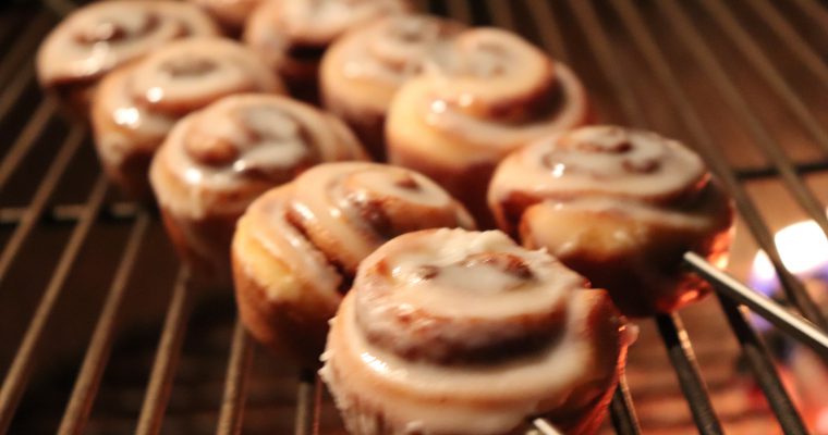 Grilled Mini Cinnamon Rolls