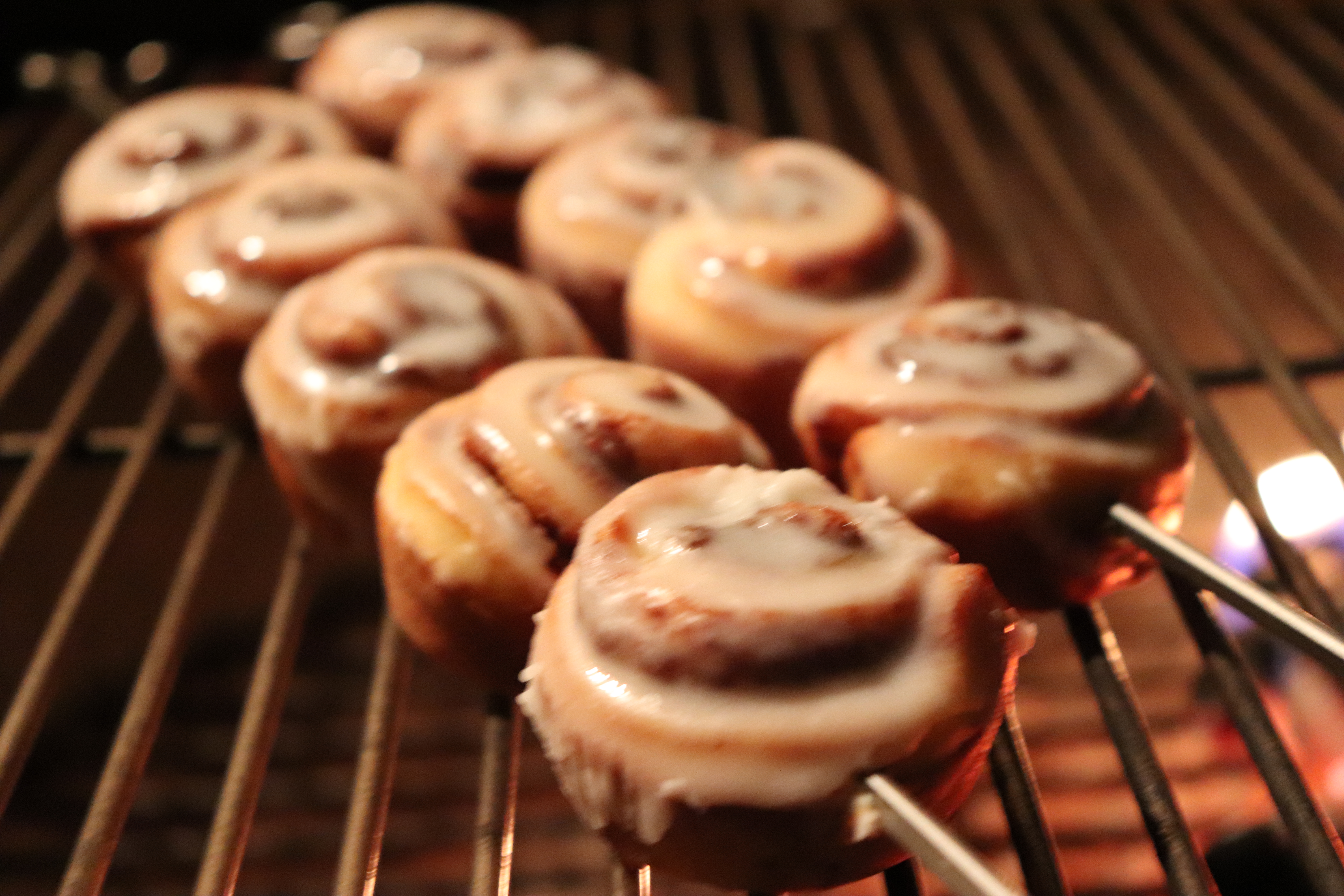 Grilled Mini Cinnamon Rolls